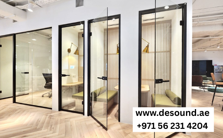 Acoustic Glass Doors for Modern Saudi Offices