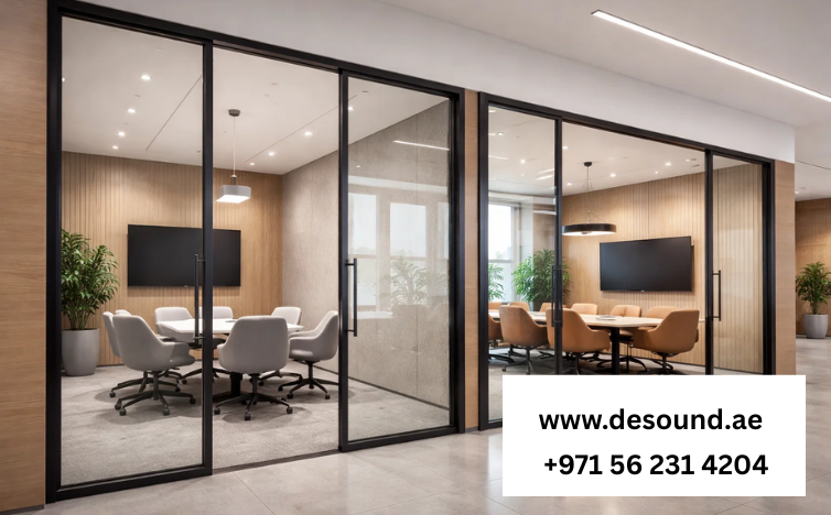 Acoustic Glass Doors for Meeting Rooms in Ajman Offices