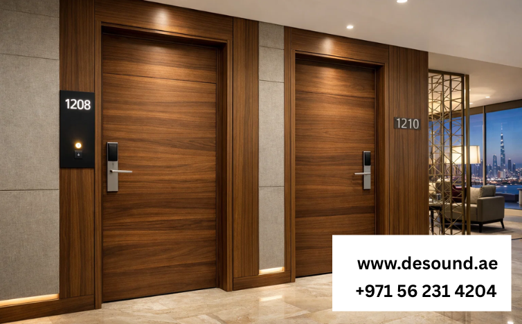 Acoustic Wooden Doors for Modern Dubai Hotels