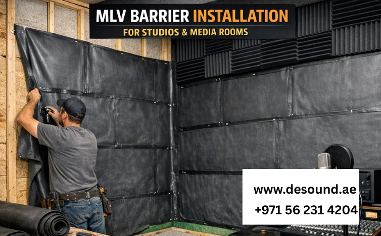 MLV Barrier Installation for Studios and Media Rooms Dubai