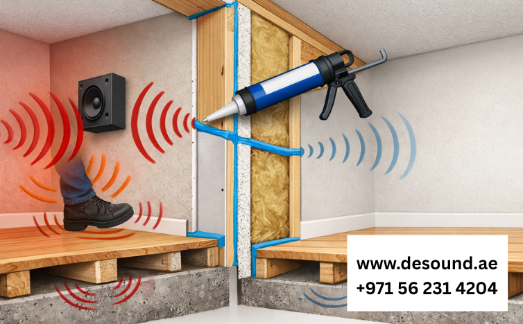 How Acoustic Sealant Reduces Airborne and Impact Noise