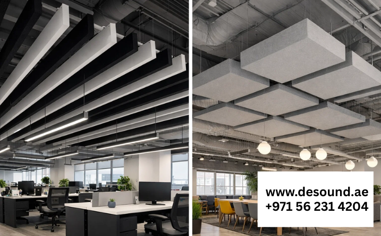 Ceiling Baffles vs Ceiling Rafts