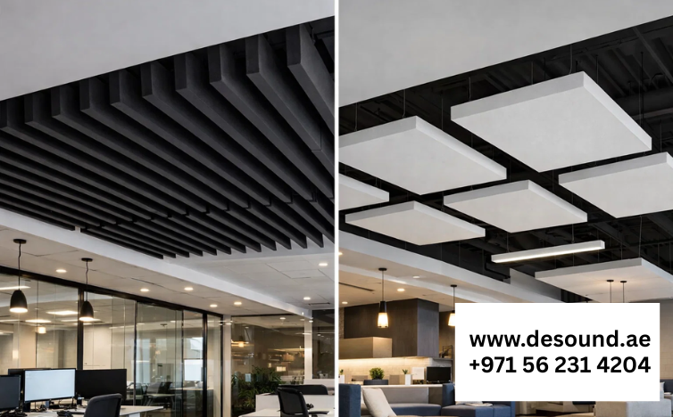 Ceiling Baffles vs Ceiling Rafts