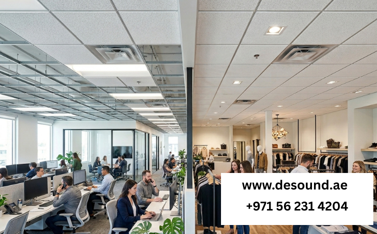 Acoustic Ceiling Tiles for Dubai Offices and Retail Spaces