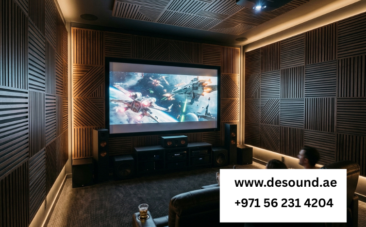 Acoustic Groove Panels for Home Theater Rooms Dubai
