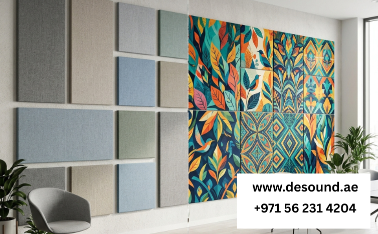 Plain vs Printed Acoustic Panels in Dubai 