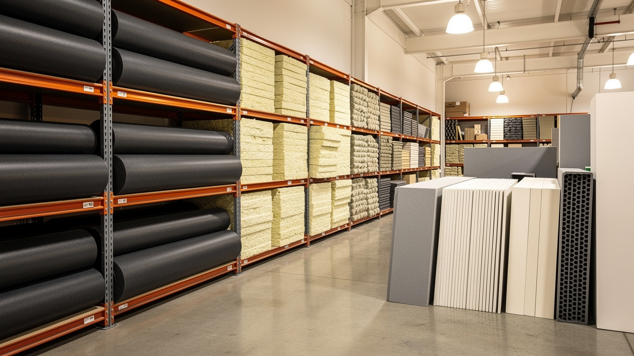 Wholesale acoustic materials including MLV rolls and panels