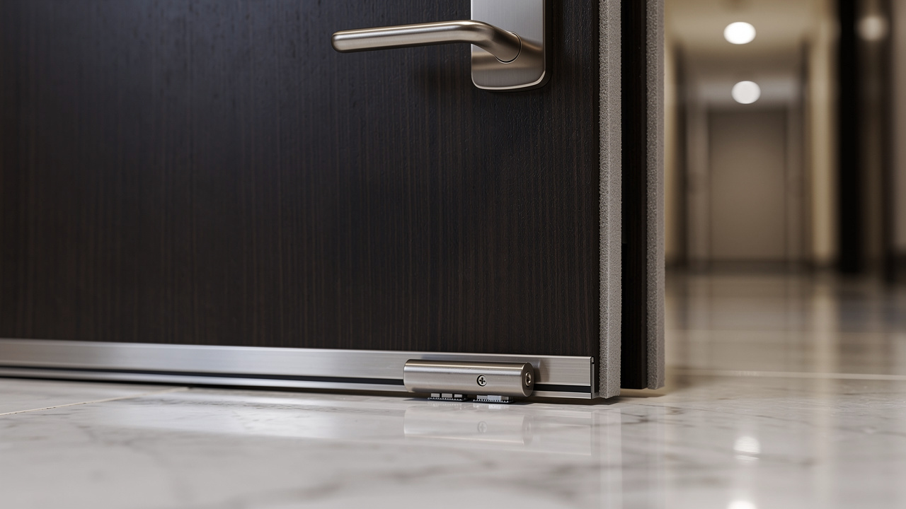 Door seal kit installed on Dubai apartment entry door