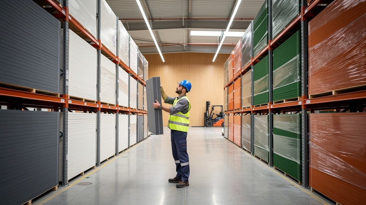 UAE warehouse stocked with PET acoustic panels for bulk supply