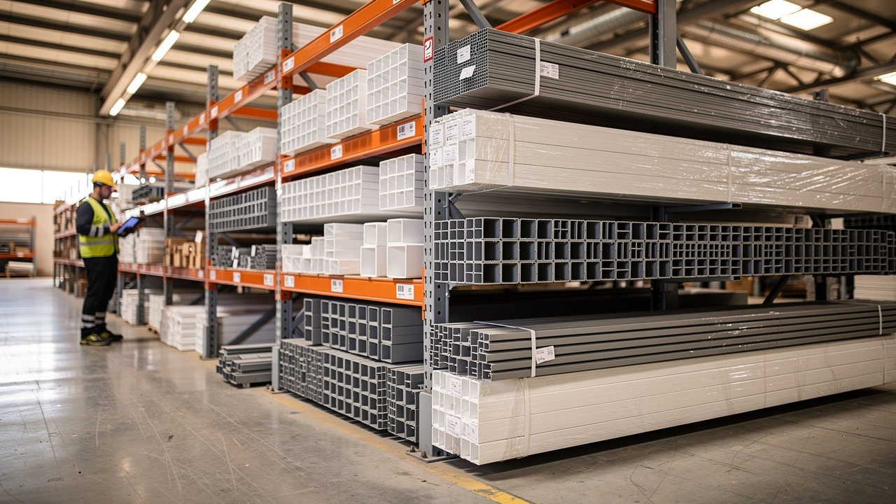 Wholesale PVC profile tracks stocked in UAE warehouse