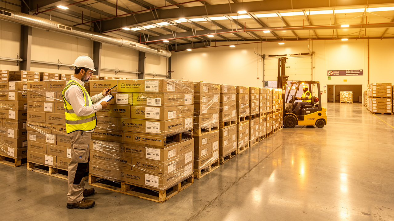 Acoustic panel warehouse and regional GCC delivery logistics